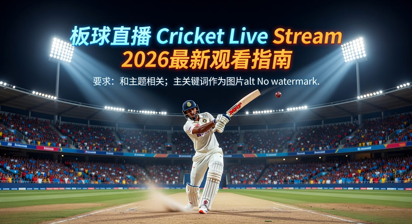 板球直播 Cricket Live Stream：2026年观看与延迟指南